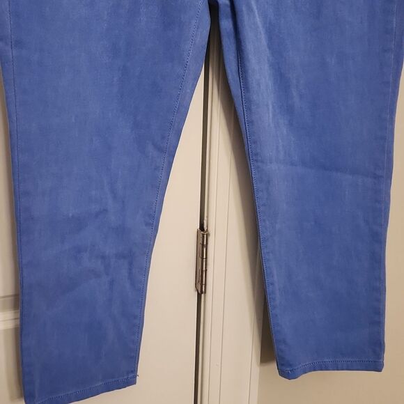 Michael Kors Izzy Cropped Skinny Jeans In "Oxford Blue" Size 8 NWT - Picture 3 of 9